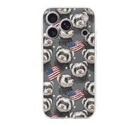 Ferret U.S. Flag Phone Cases Compatible with iPhone 17 Pro | Novelty Funny Lightweight Protective Cover 17/17 Air/17 Pro/17 Pro Max