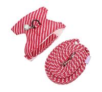 Ferret Vest Harness with Walking Rope, Adjustable Breathable Cotton Linen | Outdoor Hiking Use, Easy off Fit, Comfortable Wear for Small Pets, Beautiful Generous Style Color Random Color