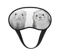 Ferrets Print Adjustable Eye Cover for Sleeping, Comfortable, Pressure-Free and Breathable Sleeping Masks