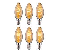 Ferretti - C35 Amber Candle E14 Led Spiral Filament Dimmable Light Bulb Pack