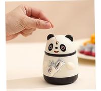 Ferricult Automatic Toothpick Dispenser, Panda Pop-Up Toothpick Holder, Cute & Functional Toothpicks Dispenser for Kitchen, Dining Table, Office (Black), Pop-Up