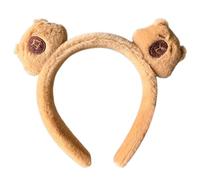 Ferricult Capybara Headband, Cute Plush Capybara Headbands for Girls Women Washing Face (Style 2)