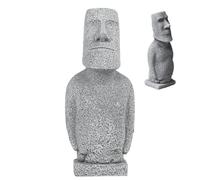 Ferricult Moai Statue, Sandstone Textured Easter Island Head Statue Ancient Mystique Easter Decor for Indoor and Outdoor, MDécor de printemps
