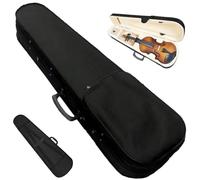 Ferricult Violin Case, Professional Black Triangle Violin Case 4/4 Full Size Lightweight Musical Instrument Accessory for Students, Teachers, Amateurs, / Full Size