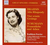 Ferrier:Lpo:Krauss 1947-50 - Brahms: Alto Rhapsody; Vier ernste Gesänge / Schumann: Frauenliebe und -leben