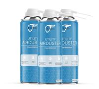 FERRIS | Air Duster Can (3 x 400ml) Powerful Compressed Air Duster Spray Cleans and Removes Dust & Debris | Use on Office Equipment, Electronics, Keyboard Cleaner, Camera Lens Blower (3pk)