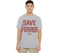 Ferris Bueller The Save Ferris Unisex Adult T Shirt, Athletic Heather, Small
