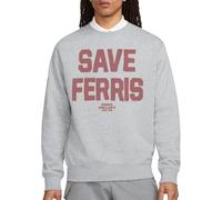 Ferris Bueller The Save Ferris Unisex Crew Sweatshirt, Athletic Heather, Large