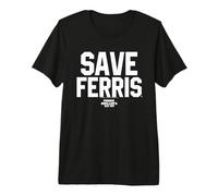 Ferris Bueller White Save Ferris Premium T-Shirt