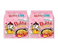 FERRIS | Buldak Spicy Hot Chicken Ramen Noodles - Limited Edition Fried Korean Carbonara Buldak Noodles Carbo Flavour Spicy & Creamy - Stir Fry/Chicken Noodle Soup - Pack of 10 (130g each)