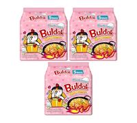 FERRIS | Buldak Spicy Hot Chicken Ramen Noodles - Limited Edition Fried Korean Carbonara Buldak Noodles Carbo Flavour Spicy & Creamy - Stir Fry/Chicken Noodle Soup - Pack of 15 (130g each)