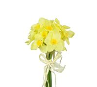 Ferris Heart Sloane Luxury Artificial Yellow Silk Daffodil Flowers (7 wired stems) 27cm/10.6 inches