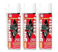 FERRIS | The Original Gorilla Filler [3 x 500ml] Weatherproof Expanding Foam Filler | Securely Seals & Fills, Squeezes into Gaps | Suitable for Filling, Sealing Gaps & Cavities