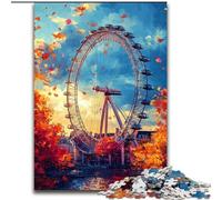 Ferris Wheel 1000 Piece Jigsaw Puzzles for Teenagers, Educational Family Game Suitable for Desktop Decoration (26x38cm)
