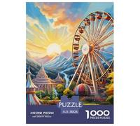 Ferris Wheel 1000 Piece Paper Jigsaw Puzzles Animation Impossible Puzzle Educational Games for Adults And Kids 38x26cm/1000pcs