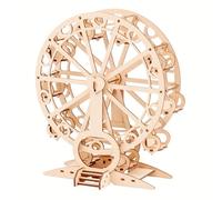 Ferris Wheel 3D Wooden Puzzle,Self Assembly Jigsaws Model Build,DIY Craft Brain Teaser Toys,Home Desk Ornament,Creative Decorative Gift