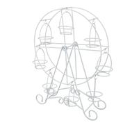 Ferris Wheel Cupcakes Holders, Ferris Wheel Cupcake Stand 8 Cupcakes Rotatable Stainless Steel Cupcakes Holders for Wedding Birtnday Carnival Circus Themed Party