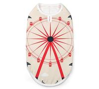 Ferris Wheel Dog Clothes Dogs Jacket Pet Shirts Coats for Summer Apparel 2XL