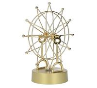 Ferris Wheel, Electronic Modern Ferris Wheel Gold Accent Decor Perpetual Motion Machine Futuristic Gadgets Small Figurines for Tabletop Bookshelf Shelf Living Room Decoration