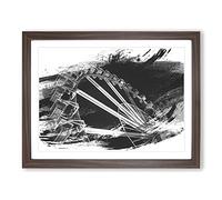 Ferris Wheel Fair Carnival Vol.2 V1 Modern Framed Wall Art Print, Ready to Hang Picture for Living Room Bedroom Home Office Décor, Walnut A3 (46 x 34 cm)