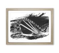 Ferris Wheel Fair Carnival Vol.2 V1 Modern Framed Wall Art Print, Ready to Hang Picture for Living Room Bedroom Home Office Décor, Oak A3 (46 x 34 cm)