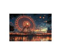 Ferris Wheel Jigsaw Puzzles for Adults 2000, Wooden 2000 Piece Jigsaw Puzzles for Adults Night View, Educational Puzzle for The Whole Family Together, Puzzle for Wall Art Home Decor 40x28 in LZPT04762