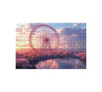 Ferris Wheel Jigsaw Puzzles for Adults 3000, Wooden 3000 Piece Jigsaw Puzzles for Adults Cherry Blossoms, Puzzle Games for The Whole Family Together, Puzzle for Art Home Decor 32 x 48 In LZPT-05025
