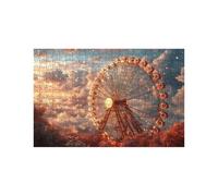 Ferris Wheel Jigsaw Puzzles for Adults 3000, Wooden 3000 Piece Jigsaw Puzzles for Adults Cloud, Educational Puzzle for The Whole Family Together, Puzzle for Wall Art Home Decor 48 x 32 In LZPT-05019