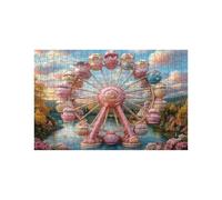 Ferris Wheel Jigsaw Puzzles for Adults 3000, Wooden 3000 Piece Jigsaw Puzzles for Adults Tree, Educational Puzzle for The Whole Family Together, Puzzle for Wall Art Home Decor 32 x 48 in LZPT-04793