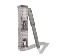 Ferris Wheel Press, Carousel Fountain Pen, Acrylic blend body, Air-sealed click locking cap, Granite Guardians,Grey, Medium Nib