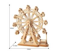Ferris Wheel DIY Wooden Model Kit 3D - 120 Pieces - Fountasia NEW