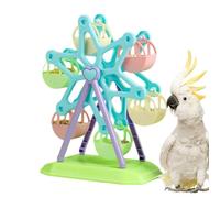 Ferris Wheel Toy for - Interactive Perch Finding Food Feeder Puzzle Rotating | Decorative and Addictive Brain Toy for Small Parrots, Parrots, Parrot