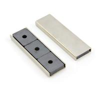 Ferrite Channel Magnet For Diy, Craft, And Hobbies - 76 X 23 X 6.3mm Thick - 10Kg Pull