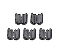 Ferrite Clip Choke Set 5 Noise Filter Beads for USB, Phone and Powerline Cable Signal Enhancement (7mm)