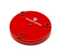 Ferrite Limpet Pot Magnet C/w M6 Threaded Hole For Semi-Permanent Applications - 100mm Dia X 15mm Thick - 55Kg Pull