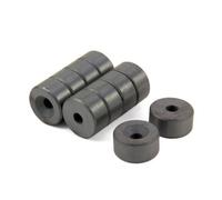 Ferrite Magnet For Arts, Craft, Science And Diy - 20mm Dia X 10mm Thick X 5.2mm C/sink - 1.2Kg Pull - South - Pack Of 10