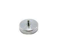 Ferrite Pot Magnet For Engineering, Manufacturing, Hanging & Holding Applications - 125mm X 50mm X M14 Thread - 130Kg Pull