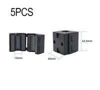 Ferrite Ring Core Noise Suppressor Cable Clamp, Clip-On Square Ferrite Core for EMI Reduction, Compatible with USB, Mouse, Keyboard and Headset Cables (Black)(13mm)