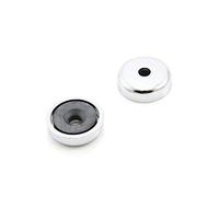 Ferrite Y30BH Pot Magnet for Arts, Crafts, Model Making, DIY, Hobbies, Office, and Home - 25mm dia x 7mm thick x 5mm c/sink - 2.9kg Pull