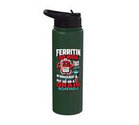 Ferritin Iron Overload Drain Humor Stainless Steel Insulated Water Bottle