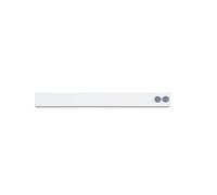 Ferro Strip MAULstandard with 2 Magnets, Magnetic, self-Adhesive, Scratch-Resistant, 50 x 5 cm, White