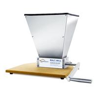 FERRODAY Malted Grain Mill Malt 2 Roller Stainless Steel Malt Crusher Heavy Duty Malt Mill Homebrew Grain Crusher Adjustable Barley Grinder Low Speed Drill Available Manual Malt Mill Malted Grain Mill