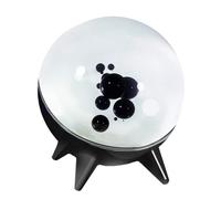 Ferrofluid Sound Dancing, Round Magnetic Fluid Pickup High Sensitivity Sound Visualizer Sphere Interactive Audio Therapeutic Stress Relief Gadget, Dancing Ferrofluid Speaker for Adults (Black)