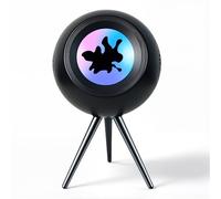 Ferrofluid Speaker for Computer, Ferrofluid Audio Visualizer Bluetooth Speaker with DSP Bass Boost, Dual Stereo Channel, TWS Pair, Vibrant Ambient Colorlight, Ferrofluid Desktop Toy-Valentine's Gift