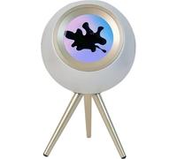 FerroFluid Speaker with RGB Lights - 15W×2 Audio Visualizer, Dancing Ferrofluid Bluetooth 5.3 Speaker, 4500mAh Portable Sound System for Home/Office/Game Room (White)