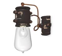 Ferroluce C1523 vintage wall light, black