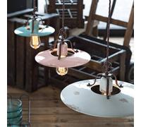 Ferroluce Giorgia ceramic pendant light, 30 cm, dusky pink