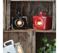 Ferroluce Lorenzo vintage table lamp in red