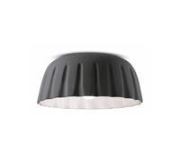 Ferroluce Madame Gres ceramic ceiling light 17 cm anthracite