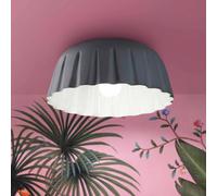 Ferroluce Madame Gres ceramic ceiling light height 17 cm, grey